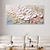 billiga Blom- och växtmålningar-handmålad 3d texturerad blommig oljemålning väggkonst wabi-sabi konstverk minimalistisk canvas väggdekor för vardagsrum blommig blomma oljemålning vårdekor kniv målning