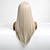 cheap Synthetic Trendy Wigs-Synthetic Wig Uniforms Career Costumes Princess Straight kinky Straight Middle Part Layered Haircut Machine Made Wig 26 inch Light Blonde Synthetic Hair Women&#039;s Cosplay Party Fashion Blonde
