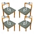 halpa Ruokailutuolin päällinen-4 kpl stretch jacquard-istuinpäälliset vettä hylkivä tuolin tyynynpäällinen, irrotettavat pestävät ruokapöydän tuolinpäälliset pölynkestävät ruokasalin tuolinpäälliset istuintyynyn päälliset