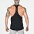 abordables camisetas y tanques activos para hombres-Hombre Camiseta sin mangas Tanque de ejercicios Tanque Camisetas Interiores Escote en U Sin Mangas Deporte Casual Diario Gimnasia Transpirable Suave Plano Negro Blanco Ropa de Deporte Moda Básico