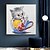 tanie Obrazy ze zwierzętami-ręcznie robiona farba olejna zwierząt sztuka ręcznie malowana farba olejna sztuka jajko pies kot kinfe malowanie wystrój domu bez ramki