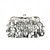 abordables Pochettes et sacs à main de soirée-Femme Sac de soirée Pochette Polyester Alliage Soirée Paillette Couleur unie Argent Dorée