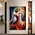 זול ציורי אנשים-שמלה אדומה בוהקת צבועה ביד בלט ילדה רוקדת אמנות ציור שמן ציורי בד ציורי קיר אמנות תמונות לסלון מתנות לעיצוב הבית (ללא מסגרת)