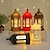 abordables Lampes décoratives, gadgets-Lampe à vent marocaine vintage européenne simple, chandelier de château, lampes d&#039;accessoires de décoration rustiques