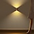 זול חיישן אורות לילה-עץ אגוז עץ אינדוקציה גוף אדם מנורת קיר מסדרון פמוטי קיר מעץ עם חיישן מנורת קישוט עבור חדרון, ארון ומדרגות