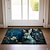 levne Doormaty-inkoustová modrá králičí rohožka podlahové rohože omyvatelné koberečky kuchyňská podložka protiskluzový koberec odolný proti oleji vnitřní venkovní rohož ložnice dekorace koupelnová rohož vstupní
