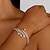 baratos Pulseiras-Mulheres Tênis Pulseiras Clássico Precioso Moda Luxo Strass Pulseira de jóias Prata / Dourado Para Presente Noivado