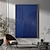 halpa Abstraktit taulut-käsinmaalattu 3d seinätaide sininen minimalismi tekstuurimaalaus käsintehty sininen seinätaide sininen kuvioitu öljymaalaus seinämaalaus iso sininen abstrakti veitsimaalaus valmis ripustettavaksi tai