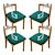 halpa Ruokailutuolin päällinen-4 kpl stretch jacquard-istuinpäälliset vettä hylkivä tuolin tyynynpäällinen, irrotettavat pestävät ruokapöydän tuolinpäälliset pölynkestävät ruokasalin tuolinpäälliset istuintyynyn päälliset