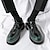 abordables Zapatos Oxford de hombre-Hombre Oxfords Zapatos formales Zapatillas de plataforma Mocasines con plataforma Vintage Clásico Casual Boda Diario PU Altura Incrementando Cómodo Antideslizante Cordones Negro Verde Trébol