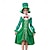 cheap Carnival Costumes-Shamrock Irish Cosplay Costume Outfits Kid&#039;s Boys Girls&#039; Cosplay Party Masquerade Carnival Masquerade Saint Patrick&#039;s Day Easy Halloween Costumes