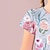 tanie Sukienki-Dziewczyny &#039; 3D Kwiaty Księżniczka Sukienka Różowy Krótki rękaw Druk 3D Lato Codzienny Święto Codzienny Piękny Dzieci 3-12 lat Codzienne sukienki Sukienka typu skater Nad kolano Poliester Regularny