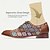 cheap Men&#039;s Oxfords-Men&#039;s Dress Shoes BrownGeometric Patterns Brogue Leather Italian Full-Grain Cowhide Slip Resistant Lace-up
