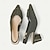 abordables Zapatos casuales de mujer-Mujer Tacones Tallas Grandes Zapatos Flyknit Boda Exterior Oficina A Rayas Hebilla Talón de bloque Dedo Puntiagudo Moda Clásico Confort Zapatos de Paseo Punto Mocasín Almendra Negro Amarillo