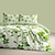 cheap Exclusive Design Bedding-Green Leaves Pattern Duvet Cover Set Set Soft 3-Piece Luxury Cotton Bedding Set Home Decor Gift Twin Full King Queen Size Duvet Cover