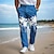 abordables pantalon habillé imprimé en 3D pour homme-palmier vacances hawaïen homme station imprimé 3d pantalon habillé devant plat jambe droite polyester taille moyenne pantalon vacances en plein air vacances usage quotidien s à 3xl