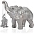 billige Morsdagsgave til kvinner-kvinnedag gaver elefant statue. elefantgaver som er kompatible med kvinnelige mammagaver. dekorasjoner gjeldende hjemmekontor bokhylle tv-stativ hylle stue - sølv morsdagsgaver til mamma