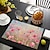 levne Placemats &amp; Coasters &amp; Trivets-1ks květinové prostírání podložka na stůl 12x18 palcové podložky na stůl pro stolování večírkové kuchyně