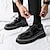 olcso Férfi fűzős bőrcipők-Férfi Félcipők Formális cipők Platform cipők Platform Loafers Szüret Klasszikus Alkalmi Esküvő Napi PU Magasító Kényelmes Csúszásmentes Fűzős Fekete Lóhere Tavasz Ősz
