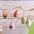 abordables Decoraciones de Pascua-6 unids/set de decoraciones colgantes de huevos de Pascua, cesta tejida creativa con huevos coloridos, perfecta para decoración de Pascua y arreglos de escenas