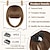 cheap Bangs-Bangs Hair Clip in Bangs Hair Extensions Hair French Bangs Hair Clip on Bangs Hair Fake Bangs Clip in With Temples Hairpieces for Women Natural for Daily Wea