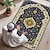 זול שטיחים ושטיחים ושטיחים-שטיח תפילה מוסלמי בעיצוב אלגנטי שטיח אסלאמי רך מבד בד צמר מלאכותי רך מגע ללא החלקה