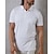 cheap Classic Polo-Men&#039;s Polo Shirt Golf Shirt Casual Sports Lapel Short Sleeve Fashion Basic Plain Button Summer Regular Fit Black White Polo Shirt