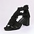 abordables Tacones de mujer-Mujer Tacones Sandalias Zapatos romanos Oficina Trabajo Diario Borla Talón de bloque Elegante Moda Casual Cuero microbiano Hebilla Negro Marrón Beige