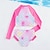 رخيصةأون لبس السباحة-ملابس سباحة للفتيات بكيني بتصميم حورية البحر مقسمة للأطفال ملابس سباحة جميلة كهدية
