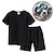 cheap Sets-2 Pieces Kids Boys T-shirt &amp; Shorts Outfit Cartoon Short Sleeve Cotton Set Casual Cool Summer Spring 7-13 Years With Water and Land Vehicle Summer Toy