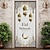 abordables Couvertures de porte-eid mubarak ramadan kareem couvre-portes décoration murale tapisserie de porte décoration de rideau de porte toile de fond bannière de porte amovible pour porte d&#039;entrée intérieure extérieure