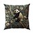 billiga djurstil-vintage panda mönster 1 st kuddfodral flera storlekar kustnära utomhus dekorativa kuddar mjuk sammet kuddfodral för soffa bäddsoffa heminredning