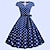 Χαμηλού Κόστους Ιστορικές &amp; Vintage Στολές-50s πουά φόρεμα κούνιας ρετρό vintage 1950 φόρεμα διακοπών φόρεμα flare γυναικεία κοστούμι cosplay casual καθημερινό φόρεμα μεταμφιέσεων