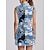 cheap Designer Collection-Women&#039;s Golf Dress Blue Sleeveless Paisley Ladies Golf Attire Clothes Outfits Wear Apparel
