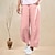 cheap Women&#039;s Cotton Linen Pants-Women&#039;s High Waist Yoga Pants Wide Leg Side Pockets Baggy Bottoms Quick Dry Solid Color Green Pink Grey Yoga Fitness Gym Workout Summer Sports Activewear Micro-elastic Athletic