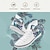 Недорогие Графическая печатная обувь-Жен. Кеды Обувь с принтом Обувь для печати Большие размеры Повседневные Морские создания На плоской подошве Отпуск Классика На каждый день Полотно Шнуровка Белый