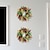 お買い得  人工観葉植物-春の花輪玄関ドア夏の装飾ハンガー秋花輪感謝祭花輪シミュレーション植物ドアホーム家の装飾
