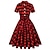 Недорогие 1950 гг.-Ретро винтажное платье для отпуска 1950-х годов, платье-клеш, женский костюм, винтажный косплей, повседневное платье для свидания, карнавальное платье с короткими рукавами