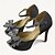 זול נעלי חתונות-בגדי ריקוד נשים עקבים נעלי חתונה מפלגה פפיון עקב סטילטו בוהן מציצה אלגנטית סטן רצועת קרסול לבן חום בהיר