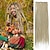 cheap Crochet Hair-Paraglame 24 Inch Ombre Honey Blonde Dreadlock Extensions Single Ended Synthetic Braided Dreadlocks Fake Dread Extensions for Women