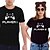 cheap T-shirts-Couple T-shirt Game 2pcs Couple&#039;s Men&#039;s Women&#039;s T shirt Tee Crew Neck Black Valentine&#039;s Day Daily Short Sleeve Print Fashion Casual
