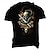 billiga T-shirts med 3D-tryck till herrar-oldvanguard x sui | skalle orm svärd punk gotisk t-shirt i 100 % bomull