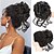 cheap Chignons-Messy Bun Hair Piece Claw Clip Curly Wavy Hair Buns Tousled Updo Hair Buns Extensions Scrunchie Long Beard Clip Claw in Bun Hair pieces for Women