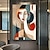 cheap People Paintings-Handpainted Abstract Picasso style geometry girl Canvas Wall Art Modern Canvas Painting Home Wall Living Room Decor No Frame