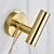 Недорогие Крючки для халатов-Крючок для халата настенный крючок золотой крючок для одежды из нержавеющей стали 1 шт.