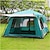 cheap Picnic &amp; Camping Accessories-3-4 Person Camping Tent Family Tent Outdoor Windproof UPF50+ Rain Waterproof Double Layered Poled Two-Bedroom and One-Living Room Tent Thickened Rainproof Tent Polyester 330*210*185 cm