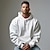 cheap Basic Hoodies-Men&#039;s Hoodie Black White Hooded Plain Sports &amp; Outdoor Daily Holiday Cotton Streetwear Cool Casual Spring &amp;  Fall Clothing Apparel Hoodies Sweatshirts  Long Sleeve