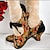 Χαμηλού Κόστους Γυναικεία Τακούνια-Γυναικεία Τακούνια Γόβες Μέρι Τζέιν Χειροποίητα Παπούτσια Vintage παπούτσια Πάρτι Καθημερινά Φλοράλ Γατίσιο Τακούνι Τακούνι φαντασίας Στρογγυλή Μύτη Κομψό Βίντατζ Δέρμα Πόρπη Πολύχρωμα