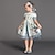 economico Abiti floreali-le ragazze vestono i bambini vintage a maniche corte abiti da principessa neonata stile italiano primavera vaso di crisantemo vestiti stampati