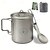baratos Grills &amp; Outdoor Cooking-Caneca de titânio puro para acampamento, copo de acampamento com tampa, pote de titânio com garfo e bolsa portátil